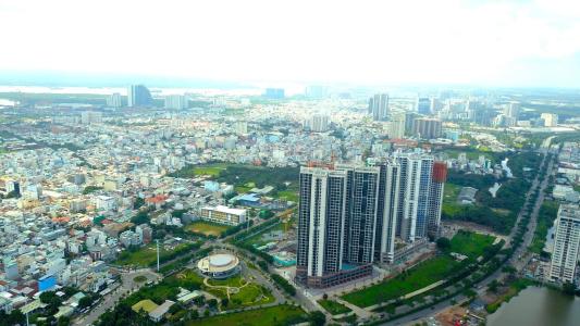 Eco Green Saigon, Quận 7 Căn hộ Eco Green Saigon tầng cao, ban công đón gió.