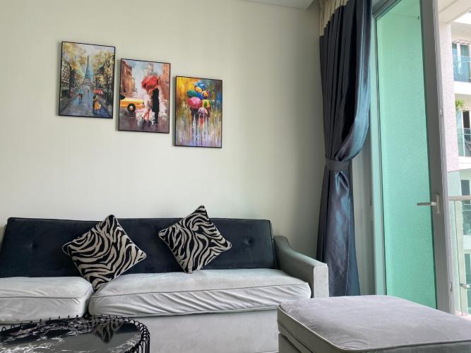 phòng khách căn hộ Sarimi Sala Đại Quang Minh Căn hộ Sarimi Sala Đại Quang Minh tầng 18 nội thất đầy đủ, view thoáng