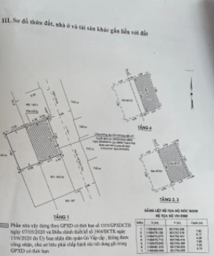 Bản vẽ nhà phố Quận Gò Vấp Nhà phố hướng Đông, kết cấu 1 trệt 3 lầu, bàn giao nội thất đầy đủ.