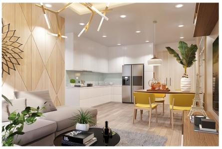 Phối cảnh căn hộ Topaz Elite Căn hộ view thành phố Topaz Elite tầng cao đón gió.