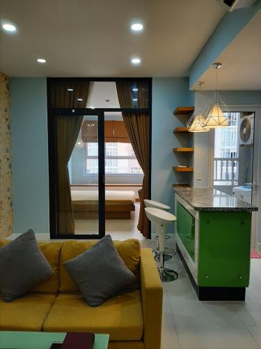 Phòng khách Lexington Residence, Quận 2 Căn hộ Lexington Residence tầng trung, đầy đủ nội thất.