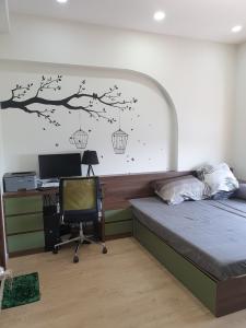 Phòng ngủ Saigon South Residence  Căn hộ Saigon South Residence tầng cao view đón gió mát, đầy đủ nội thất.