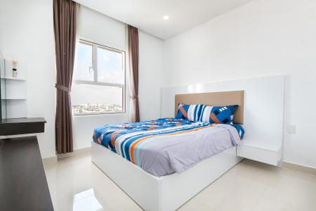 Phòng ngủ căn hộ Sunrise City  Căn hộ Sunrise City cửa chính hướng Tây Bắc, view thành phố cực đẹp.