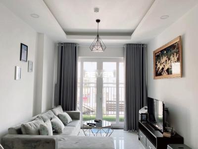 Phòng khách Richmond City, Bình Thạnh Căn hộ Richmond City tầng cao, view thành phố sầm uất.