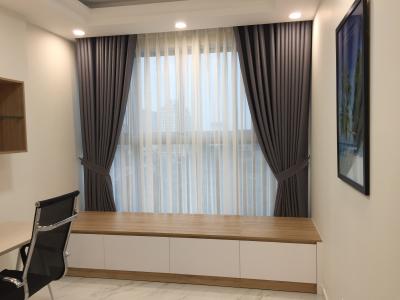 Phòng ngủ Midtown Căn hộ Phú Mỹ Hưng Midtown nội thất cơ bản, ban công hướng Tây Bắc.