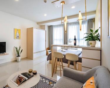 Căn hộ Saigon Royal, Quận 4 Căn Officetel Saigon Royal tầng cao, view ngắm hoàng hôn tuyệt đẹp.