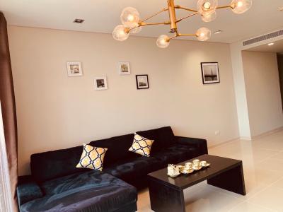 Phòng khách căn hộ CITY GARDEN Cho thuê căn hộ City Garden 1PN, diện tích 70m2, đầy đủ nội thất