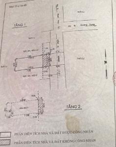 Bản vẽ nhà phố Nguyễn Duy Cung, Gò Vấp Nhà phố hướng Bắc, hẻm trước nhà thông thoáng 1 trục 4m.