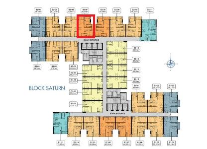 Layout S2.08.07 Căn hộ Q7 Saigon Riverside tầng trung, hoàn thiện cơ bản