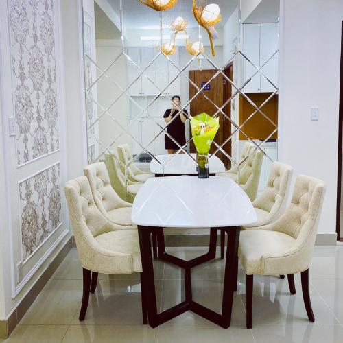 Phòng ăn Võ Đình Apartment, Quận 12 Căn hộ Võ Đình Apartment ban công hướng Tây, đầy đủ nội thất.