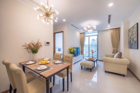 Phòng khách Căn hộ Vinhomes Central Park Căn hộ Vinhomes Central Park cửa chính hướng Đông Bắc thoáng gió