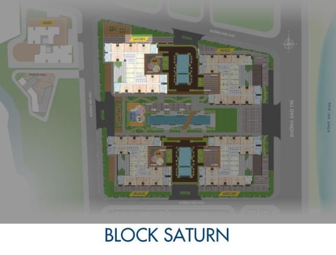 Block Q7 Saigon Riverside Căn hộ Q7 Saigon Riverside tầng cao, view nội khu hồ bơi thoáng mát.