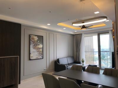 Phòng khách Phú Mỹ Hưng Midtown Căn hộ Phú Mỹ Hưng Midtown hướng Đông Nam, đầy đủ nội thất.