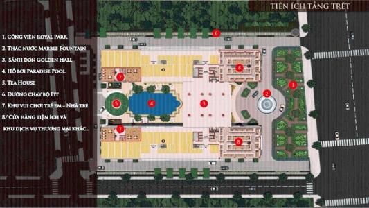 Layout Dream Home Palace Quận 8 Căn hộ Dream Home Palace hướng Đông Nam, nội thất cơ bản.