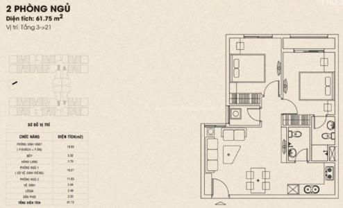 Layout căn hộ Dream Home Palace, Quận 8 Căn hộ Dream Home Palace tầng 8 hướng Đông thoáng mát.