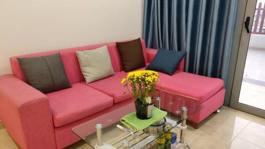 Phòng khách căn hộ Lux Garden, Quận 7 Căn hộ tầng 5 Lux Garden ban công Tây Bắc thoáng mát, đầy đủ nội thất.