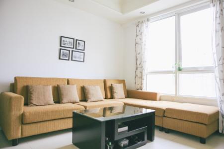 Phòng khách The Manor Quận Bình Thạnh Căn hộ The Manor tầng trung, view hướng Đông Nam.