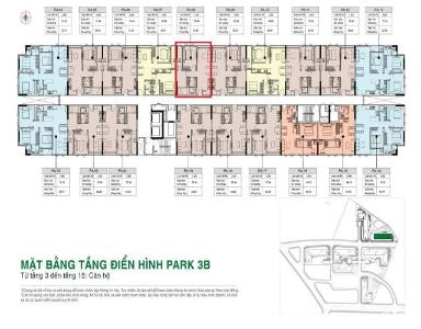 Layout tầng căn hộ Picity High Park , Quận 12 Căn hộ Picity High Park nội thất cơ bản, đón view thoáng mát.