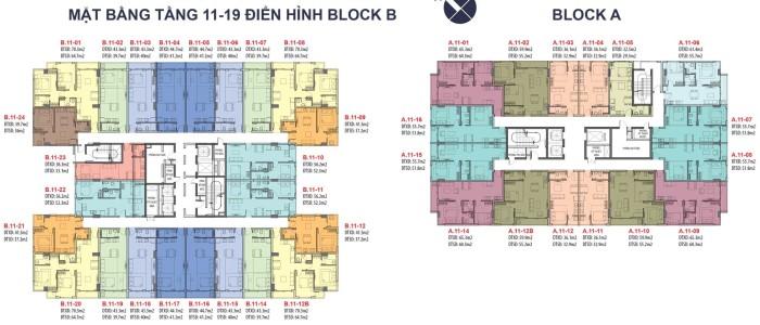 mặt bằng căn hộ the EastGate Căn hộ tầng 15 The EastGate nội thất cơ bản