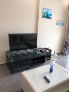 Phòng khách căn hộ Hoàng Anh Thanh Bình Cho thuê căn hộ Hoàng Anh Thanh Bình 3 phòng ngủ tầng cao, diện tích 116m2, nội thất cơ bản