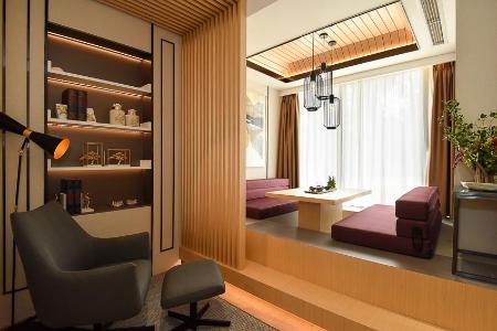 nhà mẫu Căn hộ Phú Mỹ Hưng Midtown tầng trung đầy đủ nội thất sang trọng.