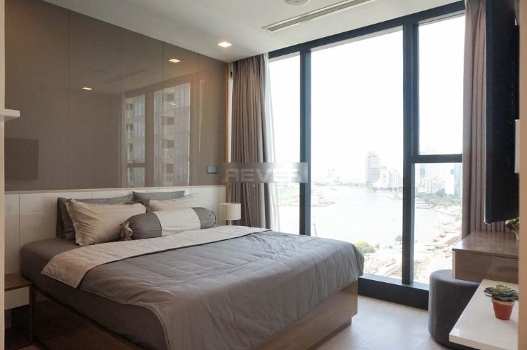 Phòng ngủ căn hộ Vinhomes Golden River Căn hộ Vinhomes Golden River đầy đủ nội thất, view sông và thành phố.
