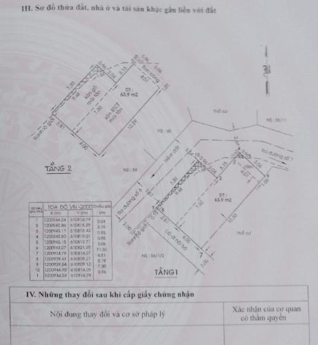 Nhà phố Quận Thủ Đức Nhà phố hướng Đông Bắc hẻm thông đường Số 6, có sổ hồng riêng.