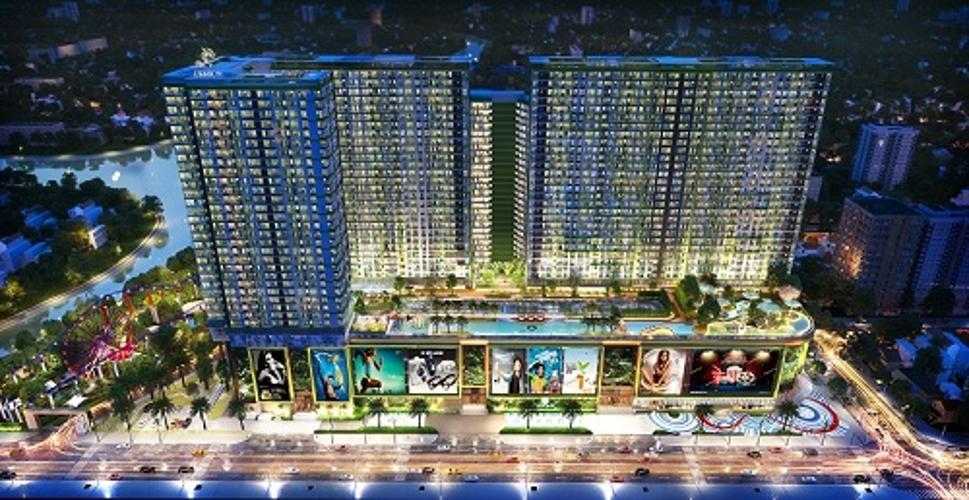 Phối cảnh dự án Topaz Elite Căn hộ tầng trung Topaz Elite với view thành phố sầm uất.