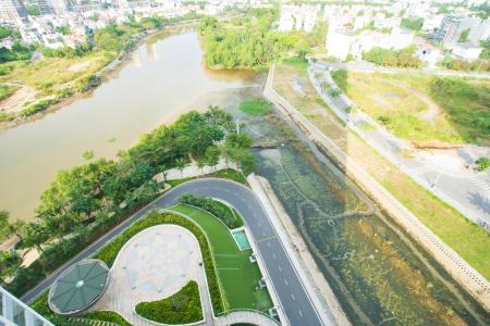 căn hộ đảo kim cương Căn hộ Đảo Kim Cương tầng trung, đón view thành phố sầm uất.