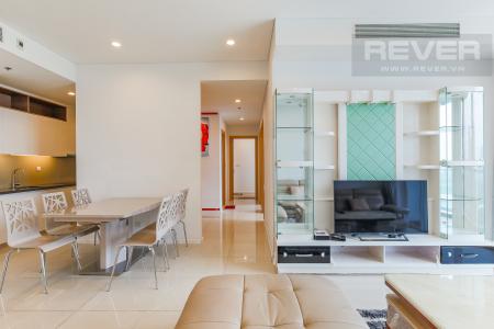 Phòng Khách Cho thuê căn hộ Sarimi Sala Đại Quang Minh 3 phòng ngủ, đầy đủ nội thất, view Landmark 81