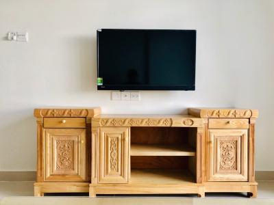 phòng khách căn hộ  1+1 phòng ngủ the sun avenue Căn hộ The Sun Avenue đón view nội khu, nội thất đầy đủ.