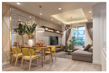 Phối cảnh căn hộ Topaz Elite Căn hộ view thành phố Topaz Elite tầng cao đón gió.