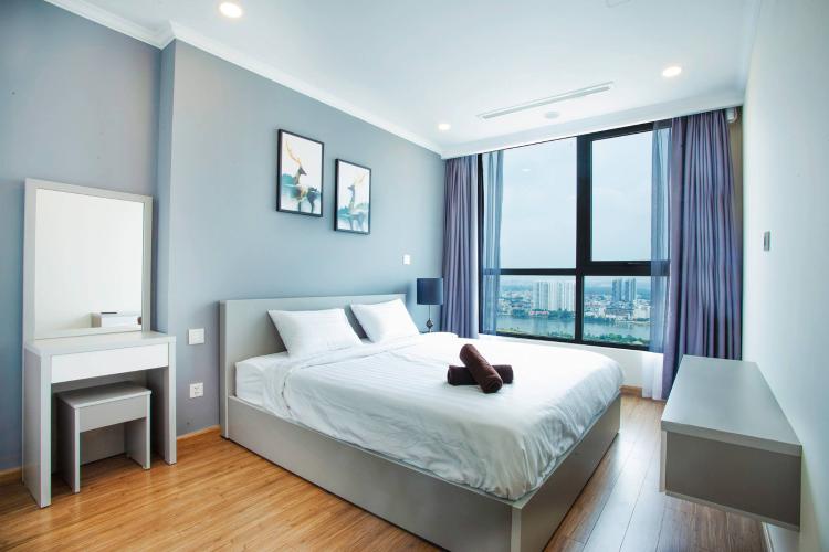 Phòng ngủ căn hộ VINHOMES CENTRAL PARK Bán căn hộ Vinhomes Central Park 1PN, tầng cao, đầy đủ nội thất, view sông Sài Gòn và thành phố