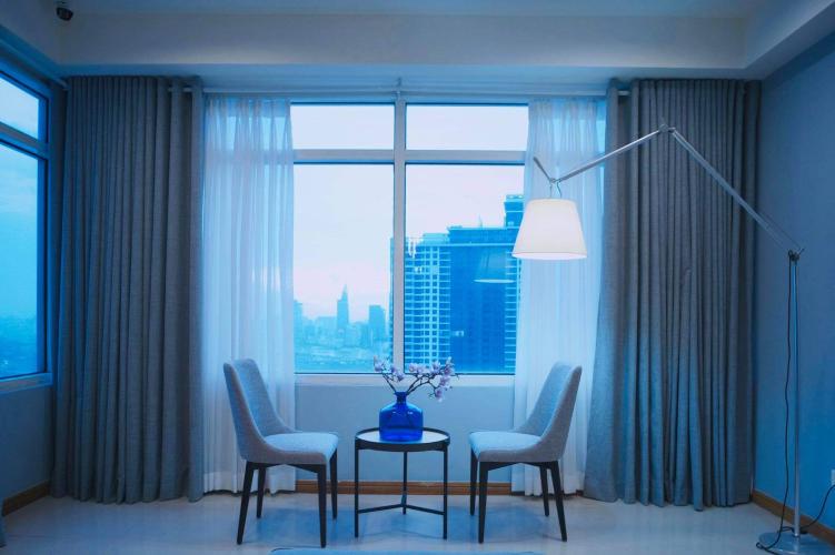 Phòng khách căn hộ Saigon Pearl, Bình Thạnh Căn hộ Saigon Pearl tầng cao, đầy đủ nội thất tiện nghi.