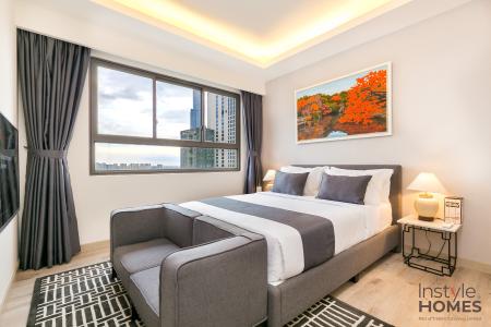 Phòng ngủ căn hộ Wilton Tower, Bình Thạnh Căn hộ Wilton Tower tầng 22 đầy đủ nội thất, tiện ích cao cấp.