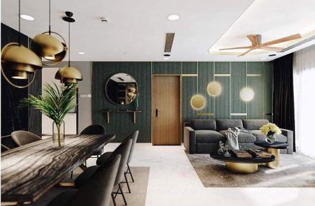 Căn hộ Vinhomes Central Park, Quận Bình Thạnh Căn hộ có 4 phòng ngủ Vinhomes Central Park tầng 12B, đầy đủ nội thất.