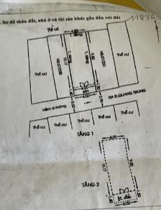 Bản vẽ nhà phố Quang Trung, Gò Vấp Nhà phố hẻm xi măng khu ở an ninh, diện tích 86m2.