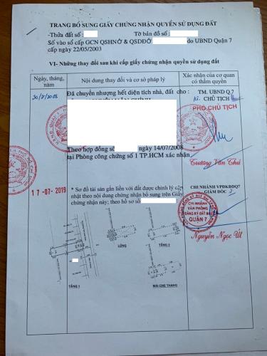  Nhà phố Quận 7 diện tích sử dụng 186m2, sổ hồng pháp lý minh bạch rõ ràng