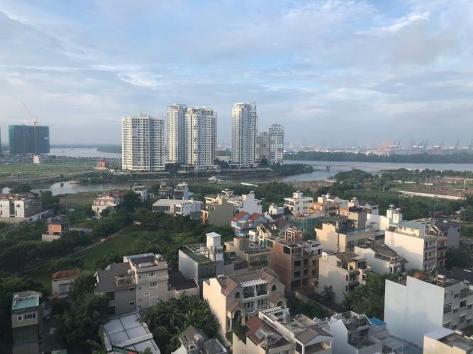 view cảnh căn hộ The Sun Căn hộ The Sun Avenue nội thất cơ bản liền tường, view thành phố.