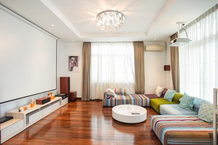 Phòng khách nhà phố Nhà Bè Bán nhà mặt tiền Lê Văn Lương, Nhà Bè, đầy đủ nội thất, cách KDC Phước Kiển A 400m