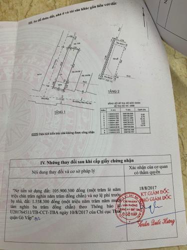 Bản vẽ nhà phố Phan Huy Ích, Gò Vấp Nhà phố hướng Đông Bắc, hẻm xe hơi trước nhầ 6m.