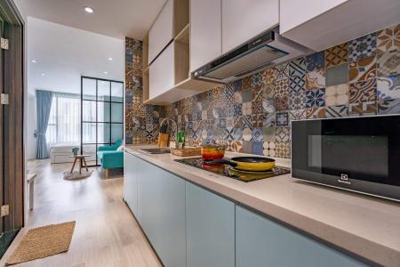 Phòng bếp căn hộ The Tresor Căn hộ tầng thấp The Tresor nội thất sang trọng hiện đại.