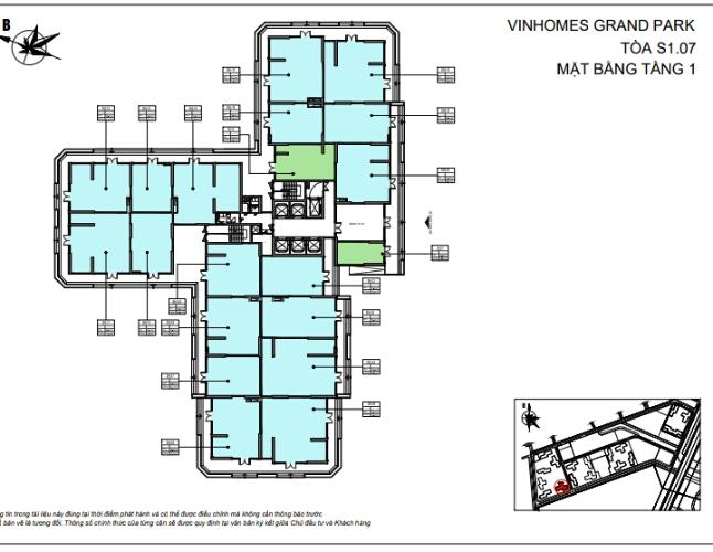 layout shophouse tháp S1.07 dự án Vin quận 9 Shophouse Vinhomes Grand Park hướng Đông Bắc, bàn giao thô.