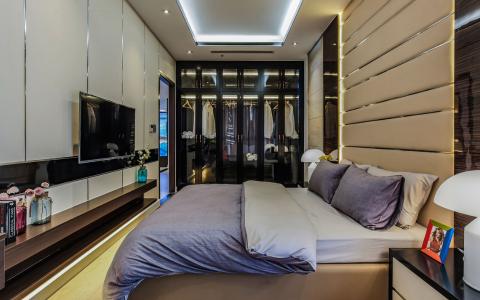 Phòng ngủ căn hộ River Panorama Căn hộ River Panorama ban công đón gió, tiện ích cao cấp.