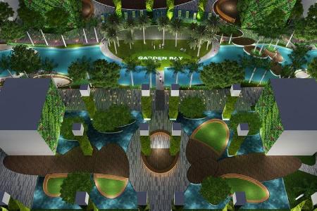 Tổng quan River Panorama Quận 7 Căn hộ River Panorama hướng Bắc, view sông thoáng mát.