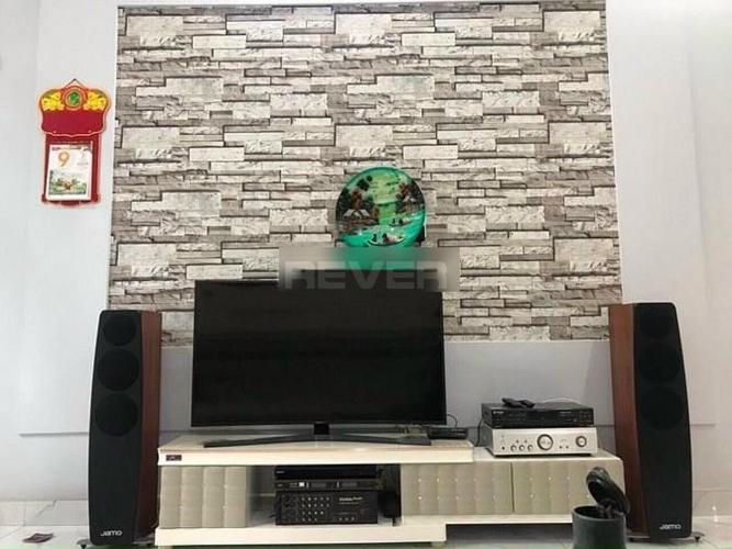 Phòng khách nhà phố 803/23/10/14 Huỳnh Tấn Phát Nhà phố diện tích sử dụng 137.8m2, đón hướng Tây Bắc.