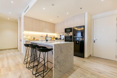 Phòng bếp căn hộ Wilton Tower, Bình Thạnh Căn hộ Wilton Tower tầng 22 đầy đủ nội thất, tiện ích cao cấp.