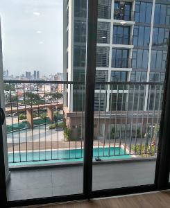 Ban công căn hộ Eco Green Saigon , Quận 7 Căn hộ tầng 5 Eco Green Saigon view thoáng mát, nội thất cơ bản.