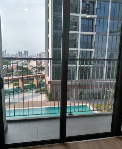 Ban công căn hộ Eco Green Saigon , Quận 7 Căn hộ tầng 5 Eco Green Saigon view thoáng mát, nội thất cơ bản.