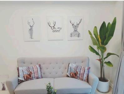 Phòng khách Gateway Thảo Điền, Quận 2 Căn hộ Gateway Thảo Điền tầng trung, đầy đủ nội thất.